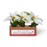 Two's Company 26 82953xx Festive Flower Market Poinsettias Set of 3 - 3 Colors