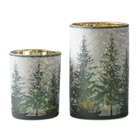 MELROSE INTERNATIONAL MI CANDLE HOLDER SET OF 2 - 5" - SMALL, 7" - MEDIUM