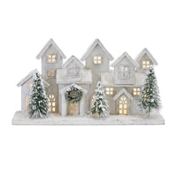 MELROSE INTERNATIONAL MI 91117 CHRISTMAS DECOR LED HOUSE WOOD/PVD.