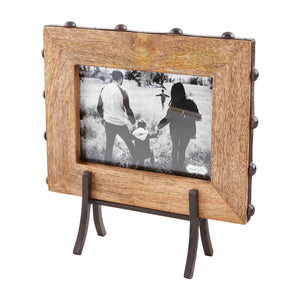 Mud Pie MP 46900577 5x7 Metal Bead Frame