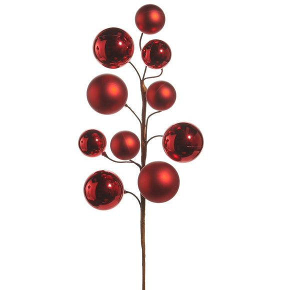 Raz Imports RZ F4532788 Red Ball Spray 26in