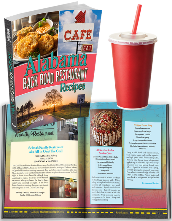 Great American Publishers GAP Alabama Back Road Restaurant Recipes; A Cookbook & Restaurant Guide