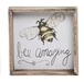VIP Home & Garden VIP A5328xx Wood Bee Frame Decor - 4 Styles