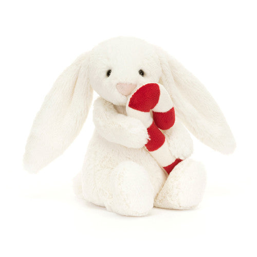 JELLYCAT JC BB6CC BASHFUL BUNNY WITH CANDY CANE