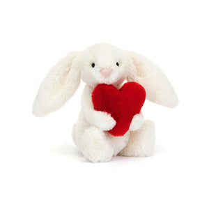 JELLYCAT JC BB6LOVE BASHFUL RED LOVE HEART BUNNY LITTLE