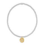 eNewton Design 26 BCLMXM2INSxx Classic Mixed Metal 2mm Small Gold Bracelet - Inspire - 2 Styles