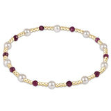 eNewton Design 26 BEXPESINP4xx Extends Pearl Sincerity Pattern 4mm Bead Bracelet