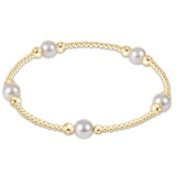 eNewton Design 26 BPURPPExG Purpose Pearl Gold Bracelet -  Sizes3