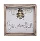 VIP Home & Garden VIP A5328xx Wood Bee Frame Decor - 4 Styles