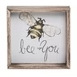 VIP Home & Garden VIP A5328xx Wood Bee Frame Decor - 4 Styles
