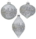 Raz Imports RZ 4422861x Beaded Ornament, 4" - 3 Styles