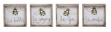 VIP Home & Garden VIP A5328xx Wood Bee Frame Decor - 4 Styles