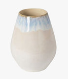 Casafina Stoneware CF VAV151-RIA Costa Nova "Brisa" Small Oval Vase, Ria Blue