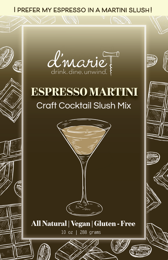 d'Marie Inc DI CC04 Espresso Martini Cocktail Slush Mix 10oz
