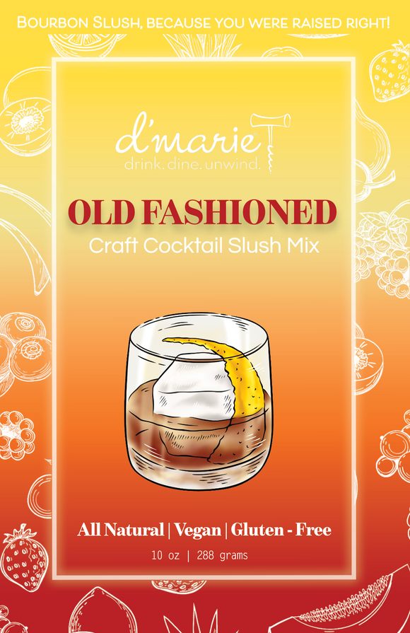 d'Marie Inc DI CC06 Old Fashioned Cocktail Slush Mix 10oz
