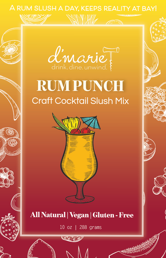d'Marie Inc DI CC07 Rum Punch Cocktail Slush Mix 10oz
