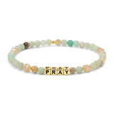 My Fun Colors FC CW1253G PRAY Colorful Amazonite Words Bracelet