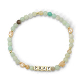 My Fun Colors FC CW1253G PRAY Colorful Amazonite Words Bracelet