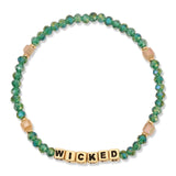 My Fun Colors FC CW936G WICKED Colorful Teal Gold Words Bracelet