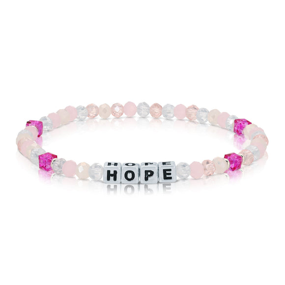 My Fun Colors FC CW964 HOPE Colorful Pink Mix Words Bracelet