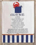 Mud Pie MP 4405094 Crab Cooking Tea Towel - 3 Styles