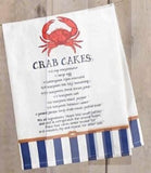Mud Pie MP 4405094 Crab Cooking Tea Towel - 3 Styles