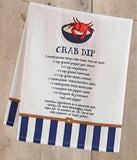 Mud Pie MP 4405094 Crab Cooking Tea Towel - 3 Styles