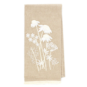 Wing Tai Trading WTT DAI41550 Tan Daisy Tea Towel