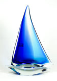 Murano Glass 26 OBLC0015 Amerigo Sailboat Blue