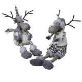 Wing Tai Trading WTT DXF13956xx Gray and White Reindeer
