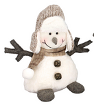 Wing Tai Trading WTT DXF26930 Sean & Scott Gray Plush Happy Snowmen