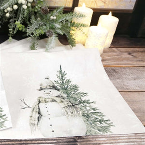 Wing Tai Trading Snowflake/Snowman Table Runner