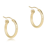 eNewton Design 26 ERDG05Hx Round Gold 0.5" Hoop - 2 Styles