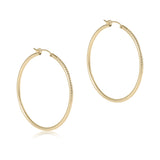 eNewton Design 26 ERDG2Hx Round Gold 2" Hoop - 2 Styles