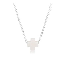 ENEWTON DESIGN ED N16SSSCOW 16" NECKLACE STERLING SILVER - SIGNATURE CROSS OFF-WHITE