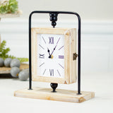 VIP Home & Garden VIP EW1028 Metal/Wood Table Clock and Frame Reversible