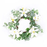 succulent candle rings Wing Tai Trading WTT FAQ41758CL SUCCULENT & LILY CANDLE RING – Piper Lillies Gift Shoppe
