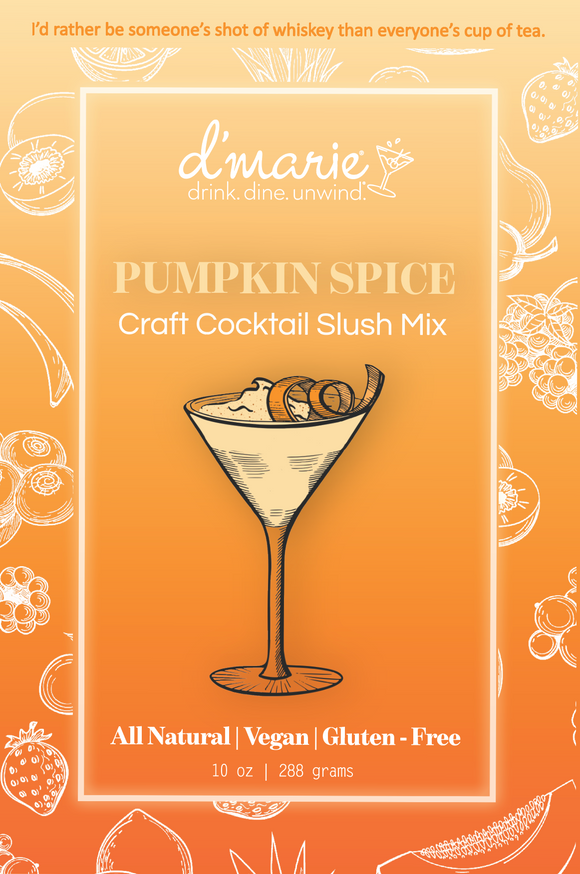 d'Marie Inc DI FC03 Pumpkin Spice Cocktail Slush Mix 10oz