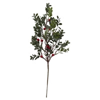 Wing Tai Trading WTT FXD09370B Green Leaf With Red Berry Pick - 18