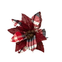 Wing Tai Trading WTT FXQ13660-4S Crimson Fabric Poinsettia - 4