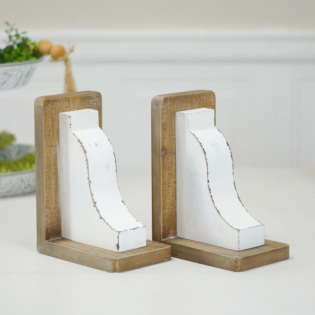 VIP Home & Garden FY1121 Wood Corbel Bookends