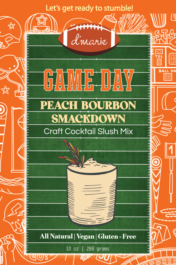 d'Marie Inc DI GD02 Peach Bourbon Smackdown Cocktail Slush Mix 10oz