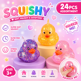 Queens Designs 26 GD4017x Duck Squishy Toy - 4 Colors
