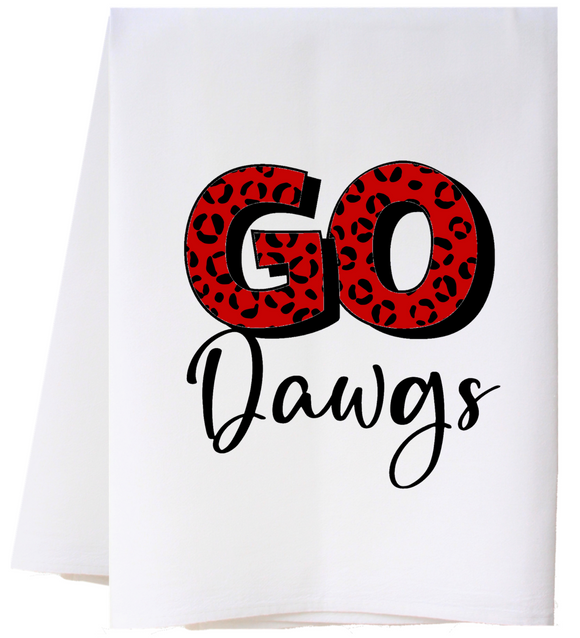 Southern Sisters Home SS - Go Dawgs- FLOUR SACK TOWELS UGA COLLECTION