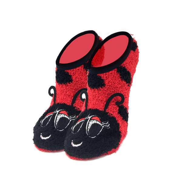 Oooh Yeah OY GWS8871 Fuzzy Socks, Lady Bug