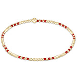 eNewton Design 26 BGDHOPJOYP2xx Gameday Hope Joy Pattern Bead Bracelet 2MM