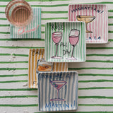 Hazel Mazel HM0199A Stoneware Plate w Saying - 4 Styles