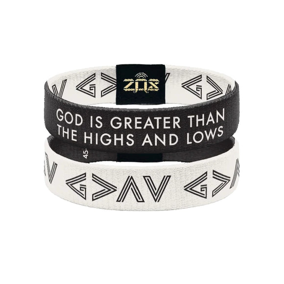 ZOX IF-GIGTTHAL God Is Greater Bible Verse Bracelet