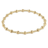 eNewton Design 26 BDIGSINGx Dignity Sincerity Gold Bracelet - 3 Sizes