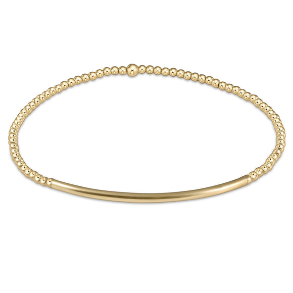 ENEWTON DESIGN ED BCLG2BBG CLASSIC GOLD 2MM BEAD BRACELET - BLISS BAR GOLD